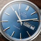 Omega Genève Day-Date Automatic Blue Dial Ref. 166.0117 from 1972