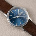 Omega Genève Day-Date Automatic Blue Dial Ref. 166.0117 from 1972
