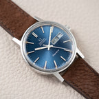 Omega Genève Day-Date Automatic Blue Dial Ref. 166.0117 from 1972