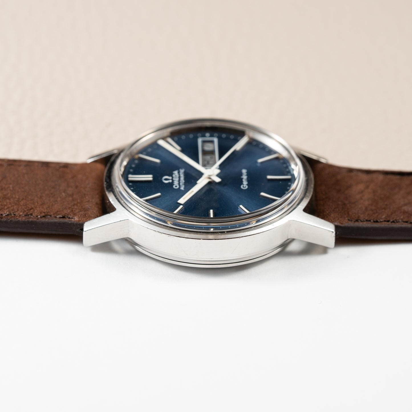 Omega Genève Day-Date Automatic Blue Dial Ref. 166.0117 from 1972