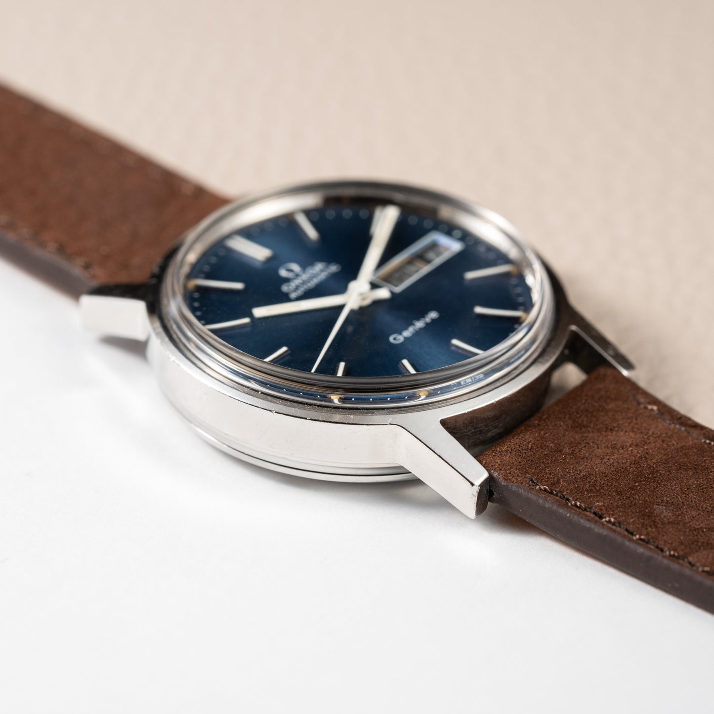 Omega Genève Day-Date Automatic Blue Dial Ref. 166.0117 from 1972