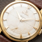 Omega Genève Honeycomb Oversize 18k Yellow Gold Ref. 2748 from 1954