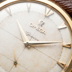 Omega Genève Honeycomb Oversize 18k Yellow Gold Ref. 2748 from 1954