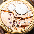 Omega Genève Honeycomb Oversize 18k Yellow Gold Ref. 2748 from 1954