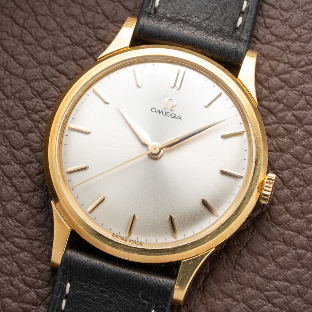 Omega Oversize Dress Watch 18k Yellow Gold Ref 14708 Cal 285 from 1961