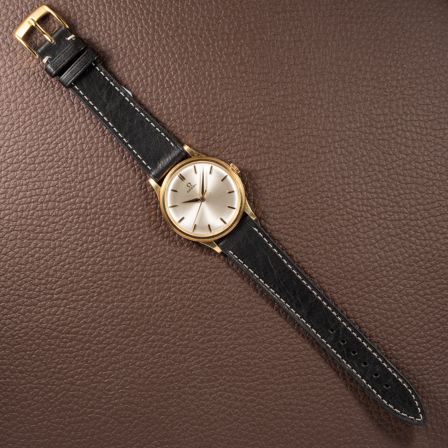 Omega Oversize Dress Watch 18k Yellow Gold Ref 14708 Cal 285 from 1961