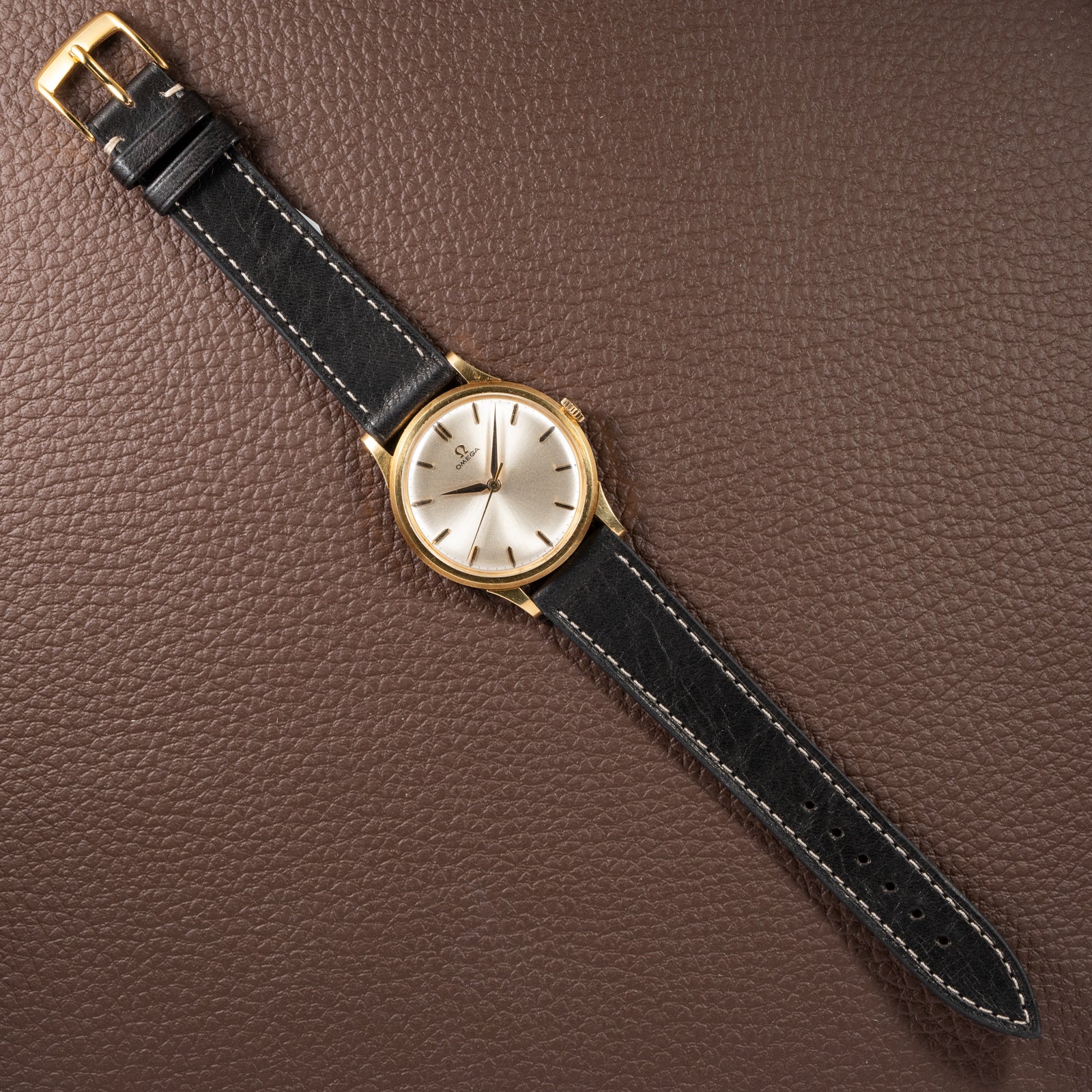 Omega Oversize Dress Watch 18k Yellow Gold Ref 14708 Cal 285 from 1961