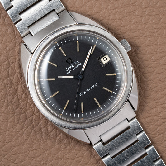 Omega Ranchero Automatic Black Dial Ref. 166.0218 – A Rare Belgian-Market Treasure from 1975