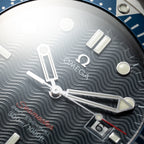 Omega Seamaster Quartz Blue Wave 300M Ref. 22218000 from 2012 with paper