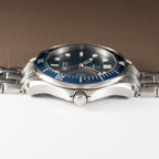 Omega Seamaster Quartz Blue Wave 300M Ref. 22218000 from 2012 with paper
