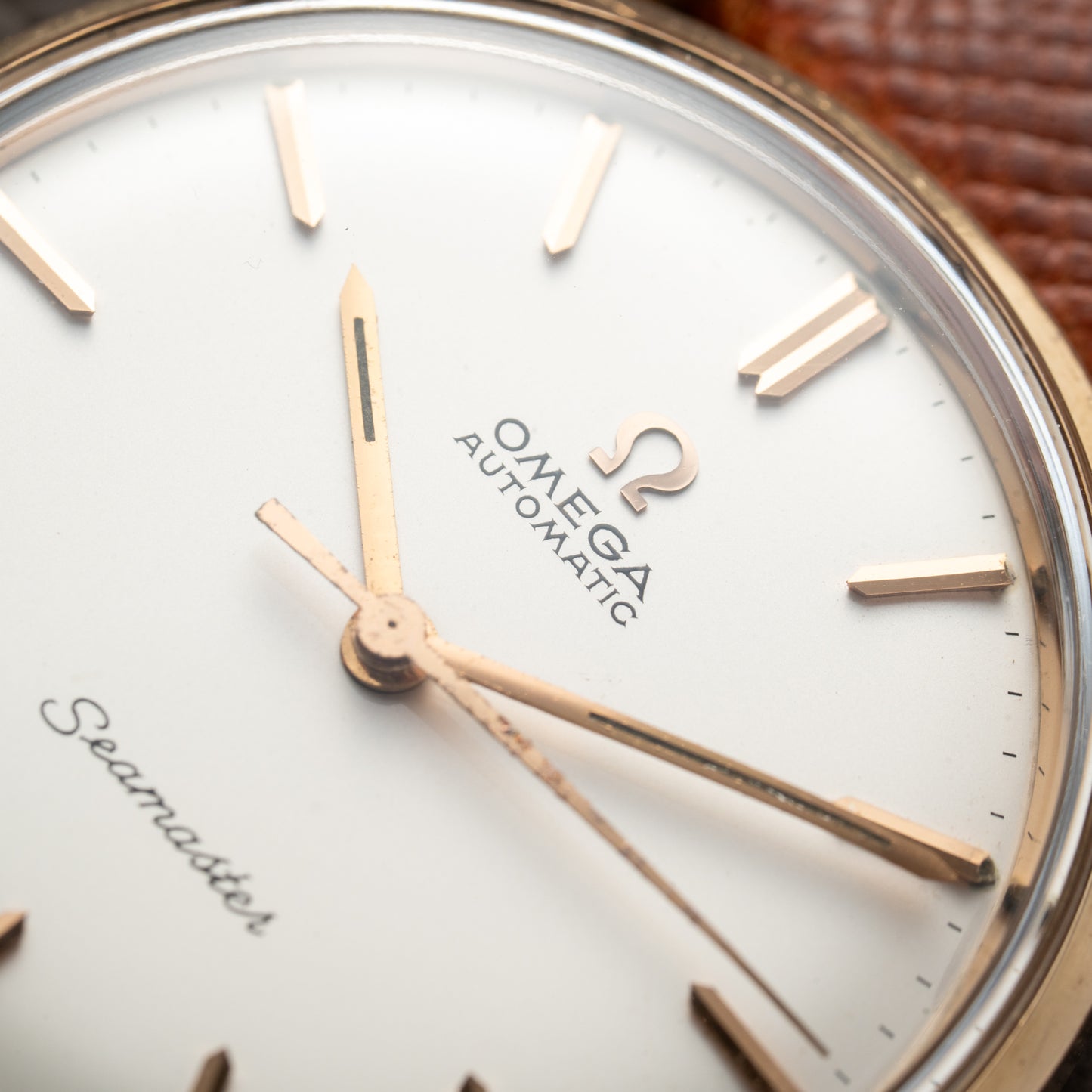 Omega Seamaster Automatic Rosé Gold 18K French Case from 1963 Ref. 165.001