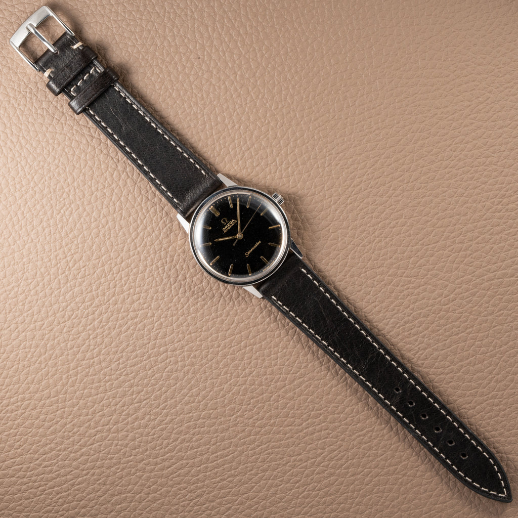 Omega Seamaster Automatic Black Gilt Dial Ref 165.002 from 1966