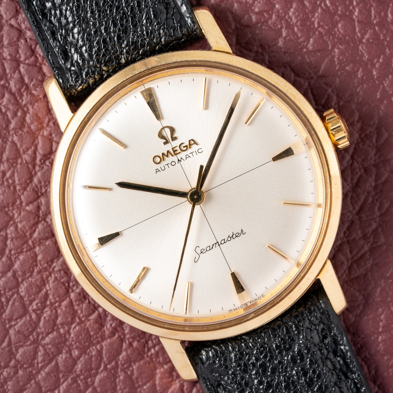 Omega Seamaster Automatic Crosshair Dial 18k Yellow Gold Ref. 14765 from 1959
