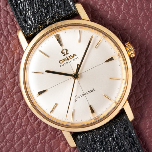 Omega Seamaster Automatic Crosshair Dial 18k Yellow Gold Ref. 14765 from 1959