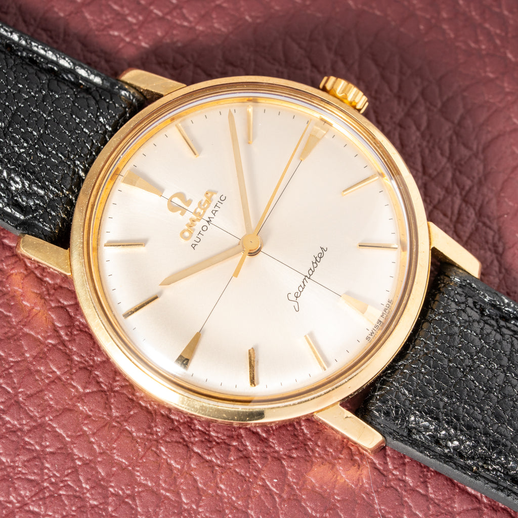 Omega Seamaster Automatic Crosshair Dial 18k Yellow Gold Ref. 14765 from 1959