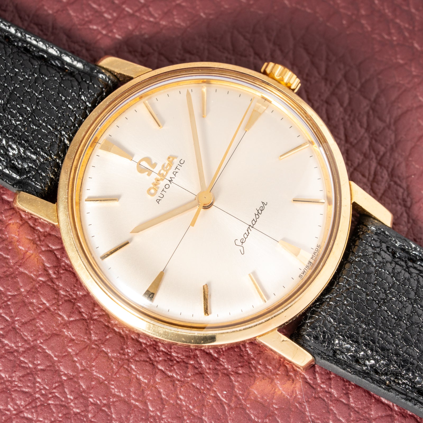 Omega Seamaster Automatic Crosshair Dial 18k Yellow Gold Ref. 14765 from 1959