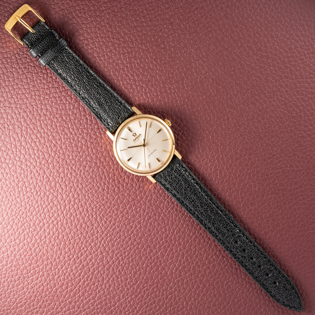 Omega Seamaster Automatic Crosshair Dial 18k Yellow Gold Ref. 14765 from 1959