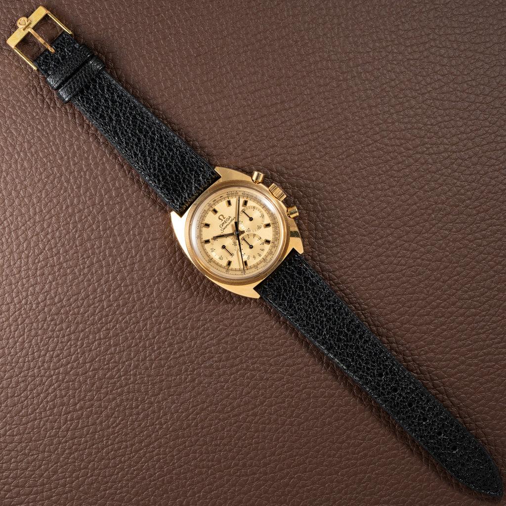 Omega Seamaster Chronograph “C-Shape” DeLuxe 18K Yellow Gold Cal. 861 Ref 145.016 from 1969