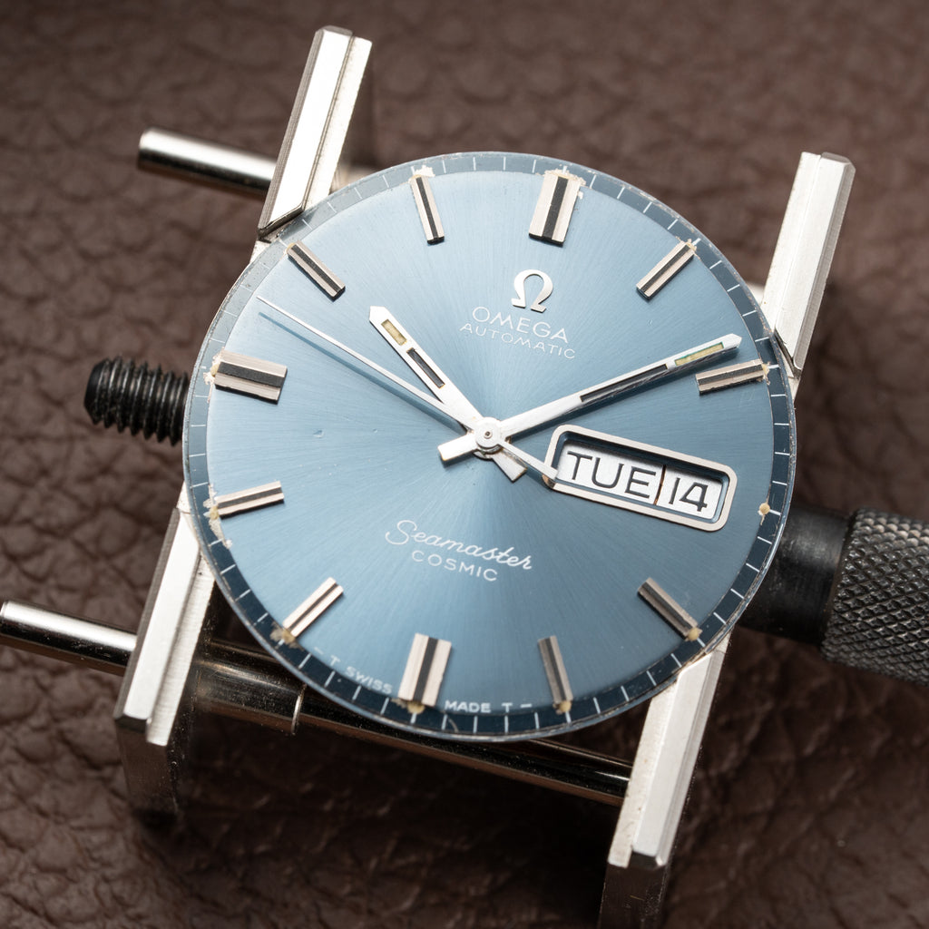 Omega Seamaster Cosmic Automatic Day Date Blue Dial Ref. 166.036 from 1969