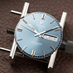 Omega Seamaster Cosmic Automatic Day Date Blue Dial Ref. 166.036 from 1969