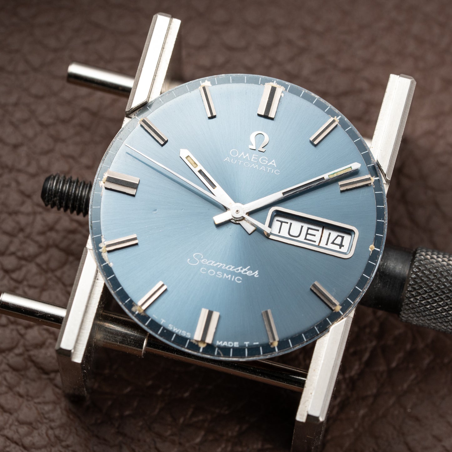 Omega Seamaster Cosmic Automatic Day Date Blue Dial Ref. 166.036 from 1969