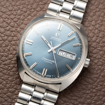 Omega Seamaster Cosmic Automatic Day Date Blue Dial Ref. 166.036 from 1969
