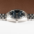 Omega Seamaster Cosmic Automatic Day Date Blue Dial Ref. 166.036 from 1969
