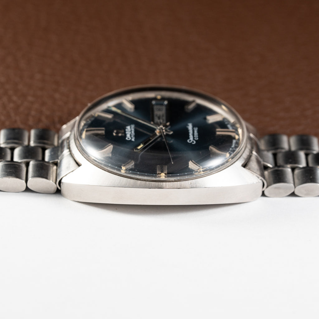 Omega Seamaster Cosmic Automatic Day Date Blue Dial Ref. 166.036 from 1969