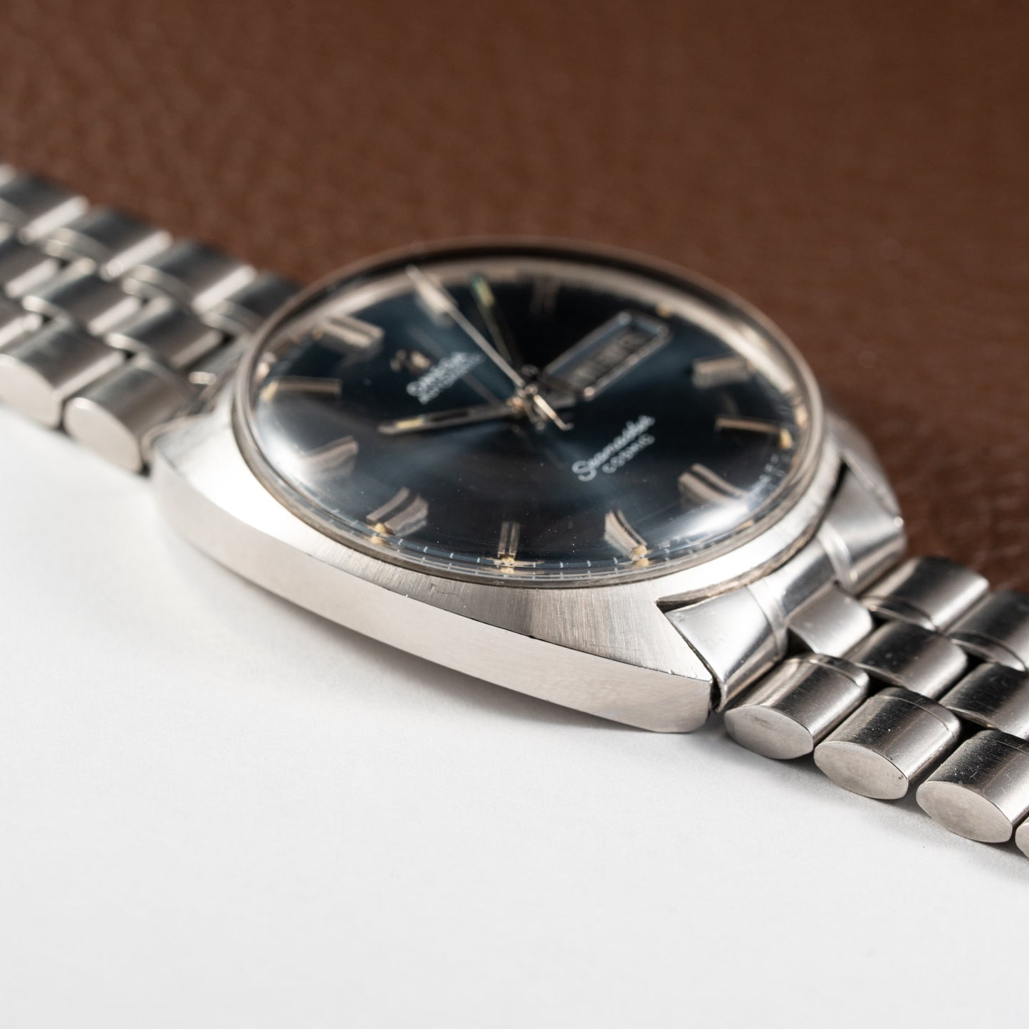 Omega Seamaster Cosmic Automatic Day Date Blue Dial Ref. 166.036 from 1969