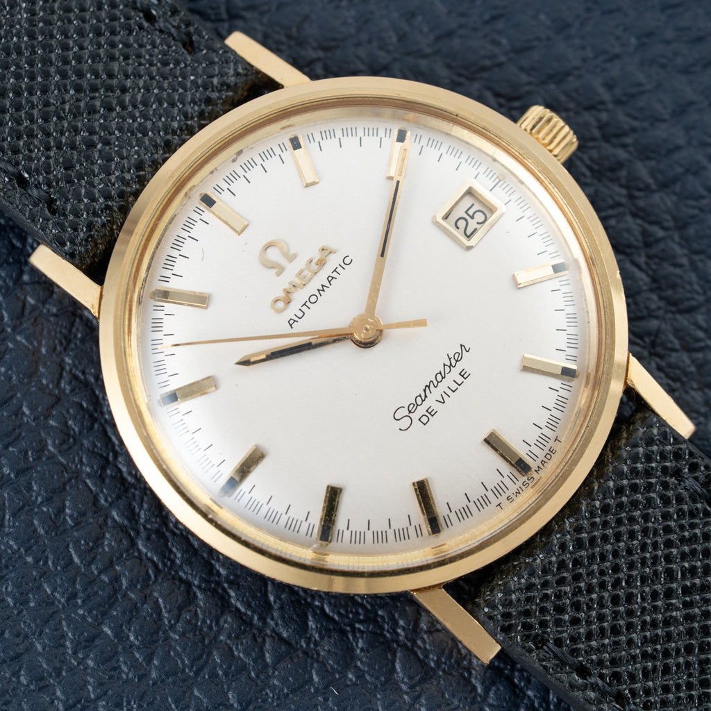 Omega Seamaster De Ville Automatic 18k with Racing Dial from 1963 Ross American Case