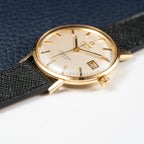 Omega Seamaster De Ville Automatic 18k with Racing Dial from 1963 Ross American Case