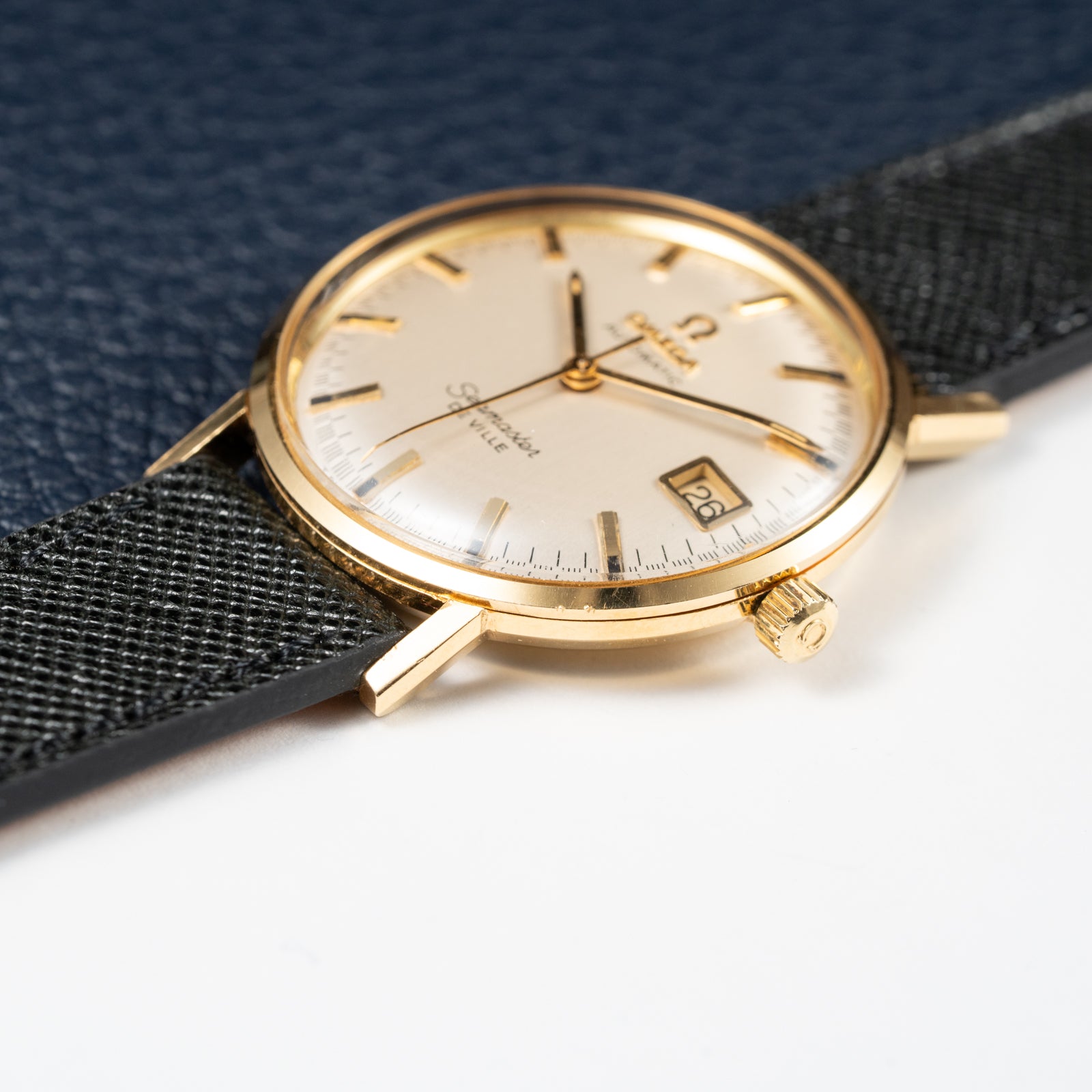 Omega Seamaster De Ville Automatic 18k with Racing Dial from 1963 Ross American Case