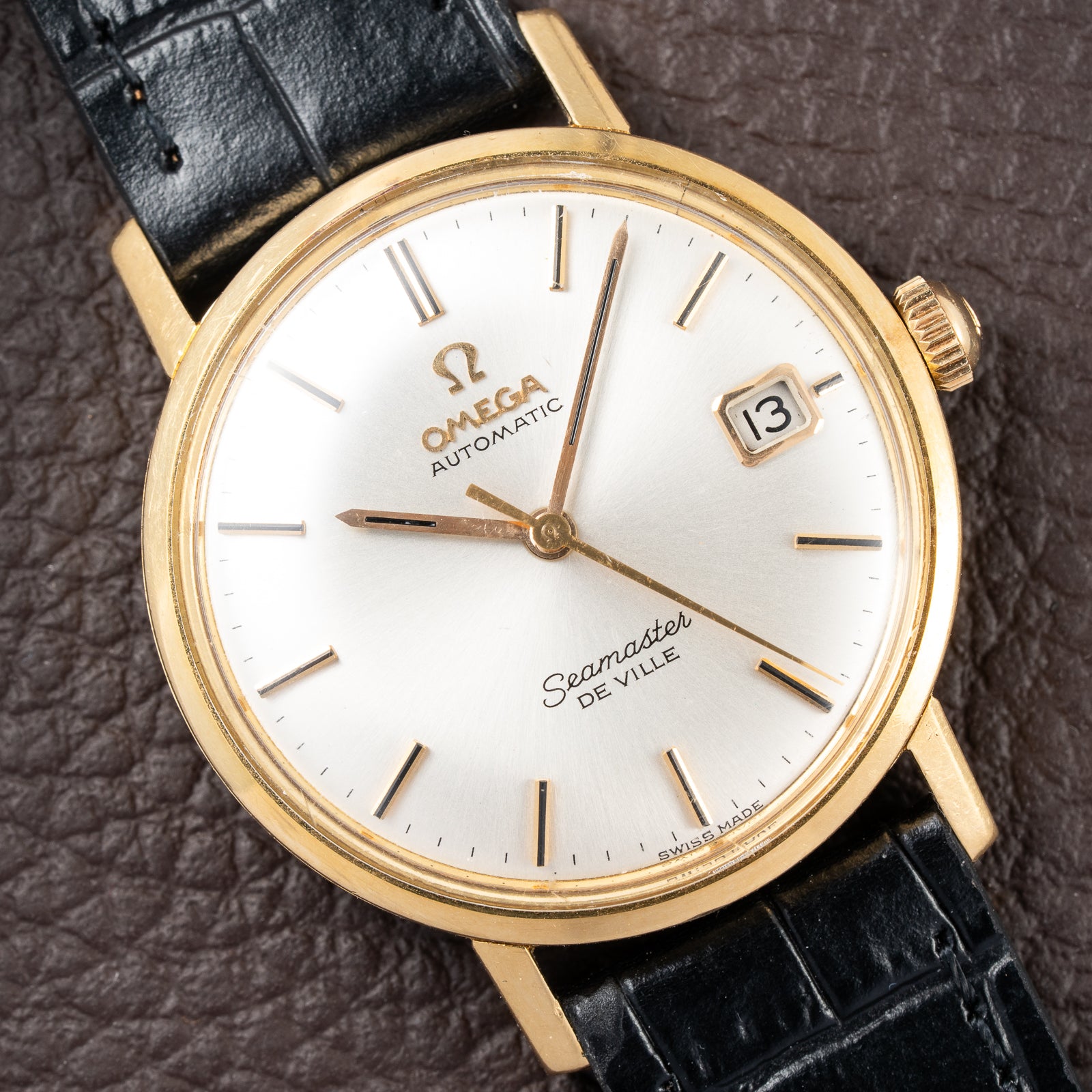 Omega Seamaster De Ville Automatic in 18k Yellow gold Ref 166.020 from 1964