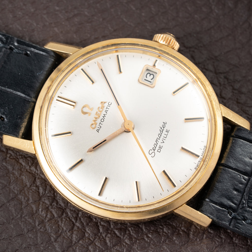 Omega Seamaster De Ville Automatic in 18k Yellow gold Ref 166.020 from 1964