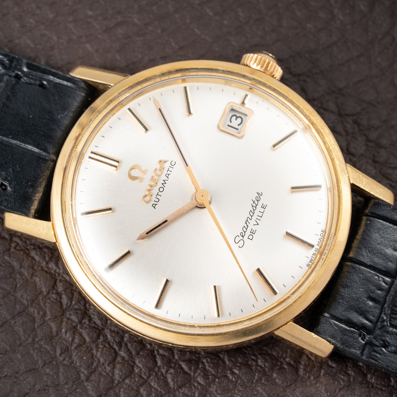 Omega Seamaster De Ville Automatic in 18k Yellow gold Ref 166.020 from 1964