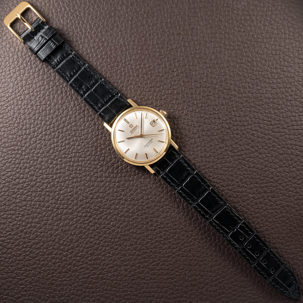 Omega Seamaster De Ville Automatic in 18k Yellow gold Ref 166.020 from 1964