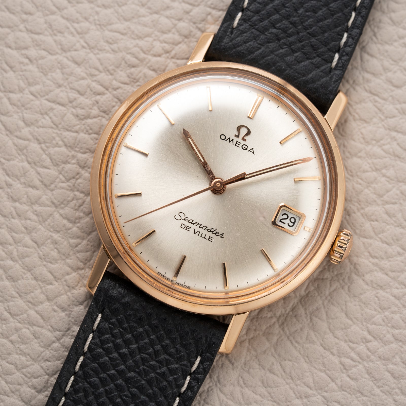 Omega Seamaster De Ville 18K Rosé Gold French Case Ref. 136.20 from 1963