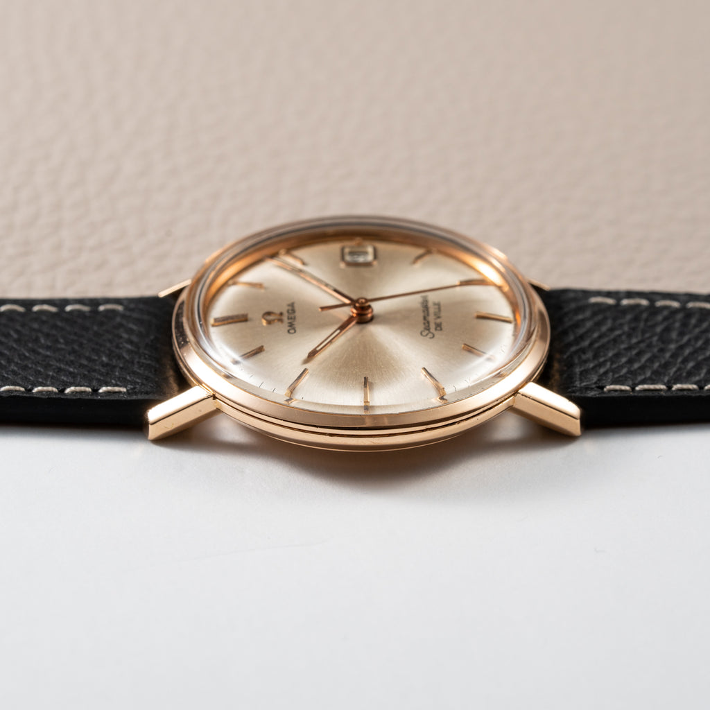 Omega Seamaster De Ville 18K Rosé Gold French Case Ref. 136.20 from 1963
