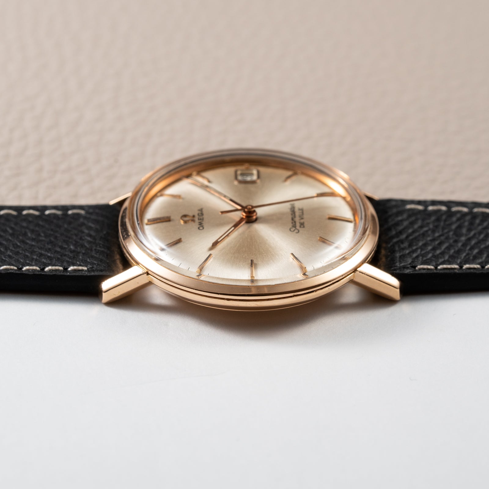 Omega Seamaster De Ville 18K Rosé Gold French Case Ref. 136.20 from 1963