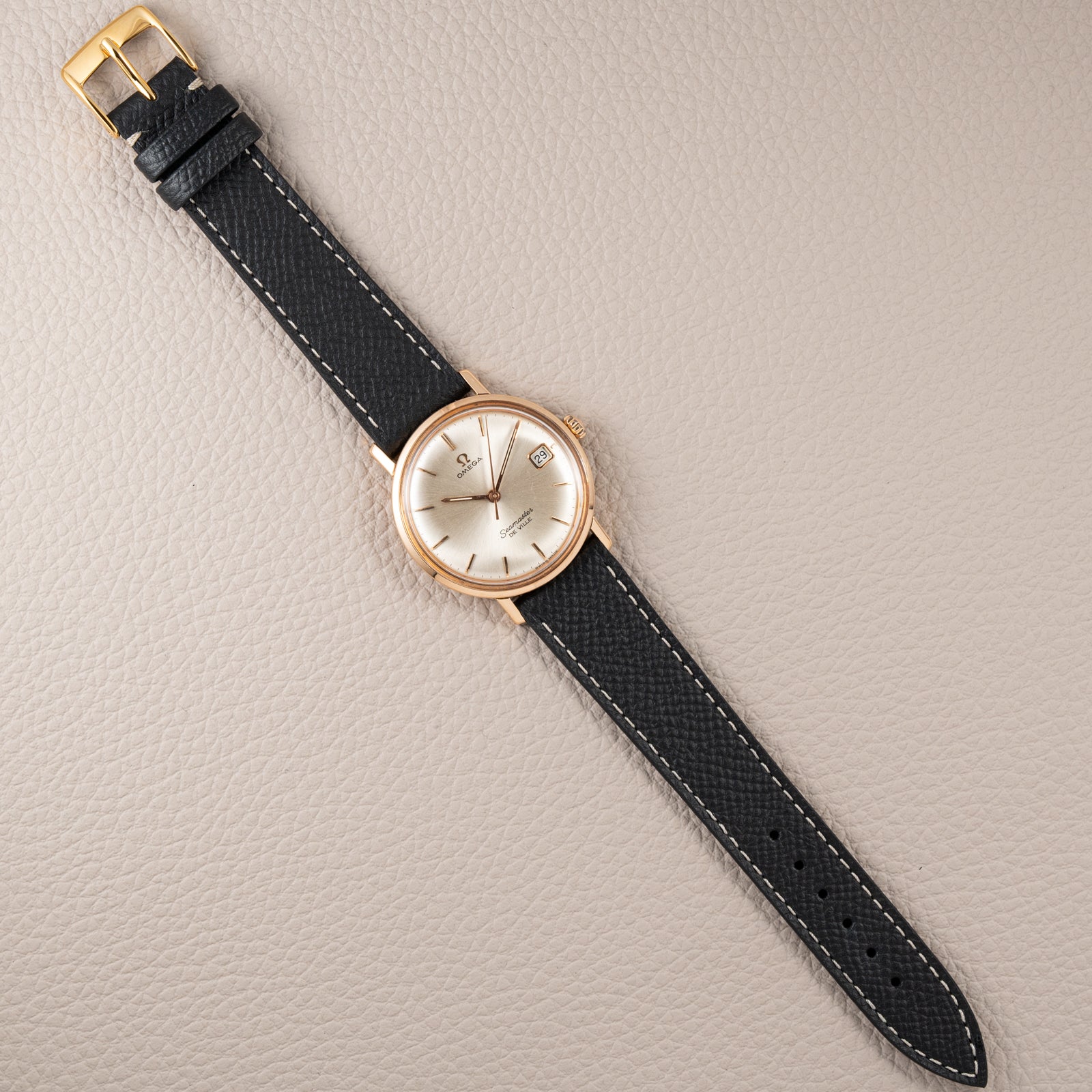Omega Seamaster De Ville 18K Rosé Gold French Case Ref. 136.20 from 1963