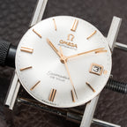 Omega Seamaster De Ville Automatic 18K Rosé Pink Gold French Case Ref. 166.020 Circa 1965