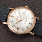 Omega Seamaster De Ville Automatic 18K Rosé Pink Gold French Case Ref. 166.020 Circa 1965