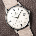 Omega Seamaster Geneve Rare Double-Signed Crosshair Dial Ref. 166.002 from 1968