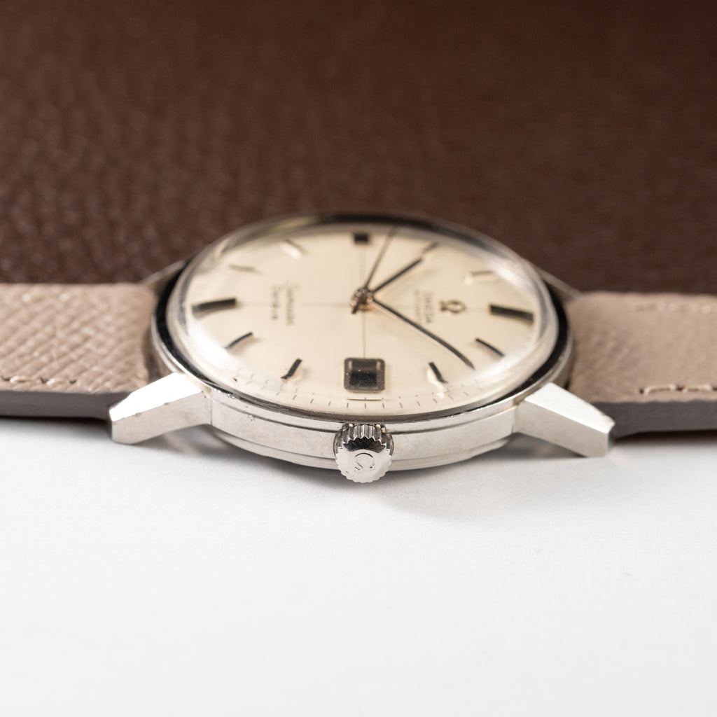 Omega Seamaster Geneve Rare Double-Signed Crosshair Dial Ref. 166.002 from 1968