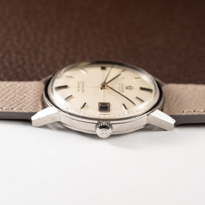 Omega Seamaster Geneve Rare Double-Signed Crosshair Dial Ref. 166.002 from 1968