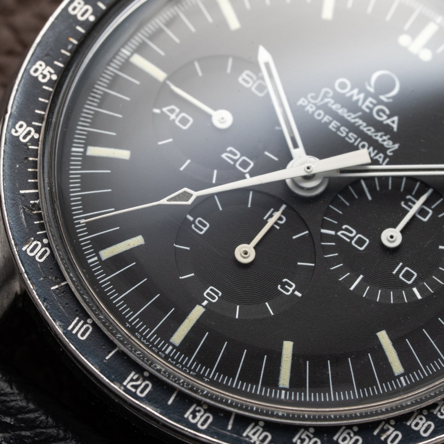 Omega Speedmaster Professional  Long S and R Moonwatch Ref 145.022 with papers from 1984
