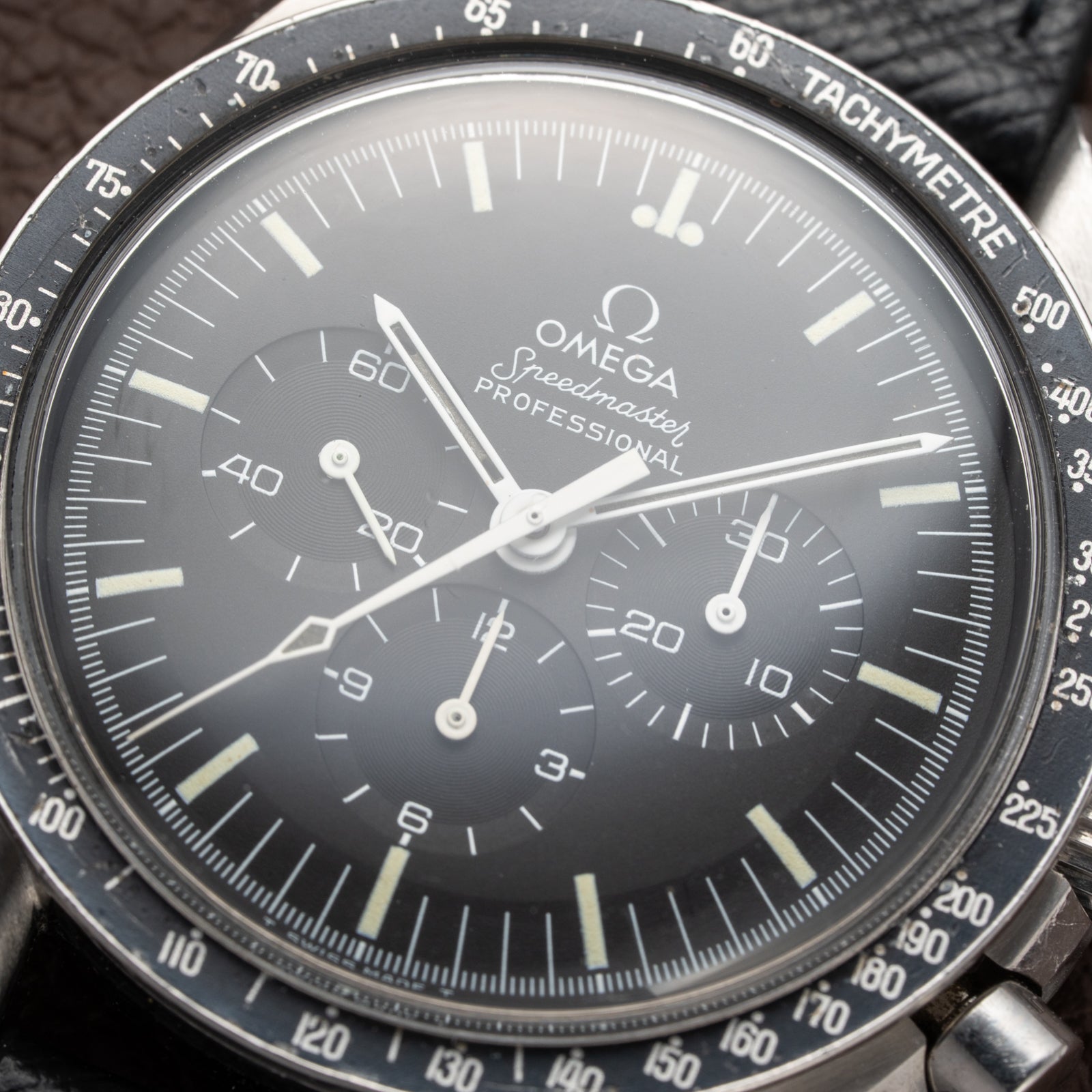 Omega Speedmaster Professional  Long S and R Moonwatch Ref 145.022 with papers from 1984