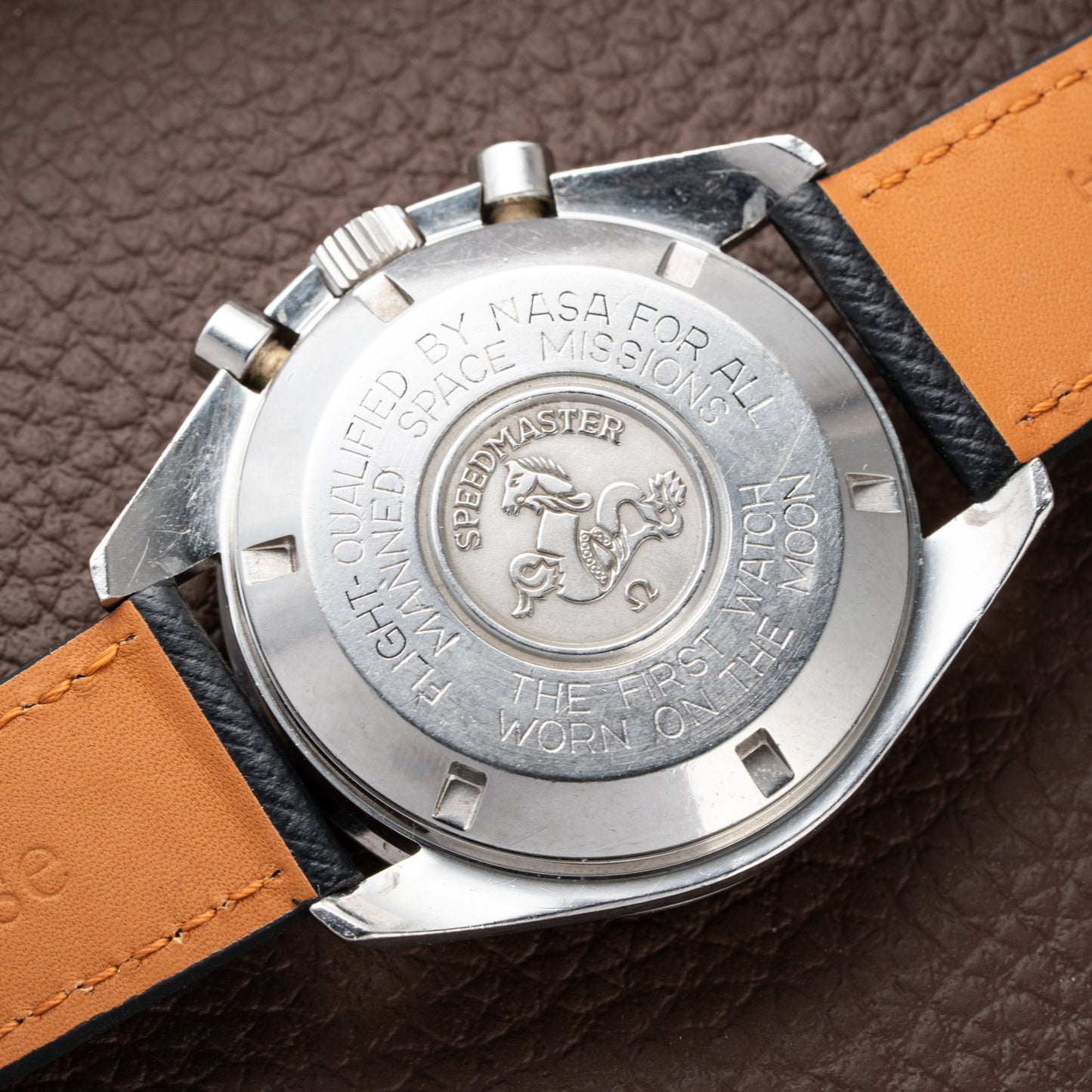 Omega Speedmaster Professional  Long S and R Moonwatch Ref 145.022 with papers from 1984