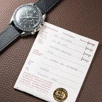 Omega Speedmaster Professional  Long S and R Moonwatch Ref 145.022 with papers from 1984