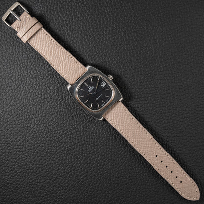Omega Genève Matt Black Dial TV Jumbo from 1973 Ref. 166.0190